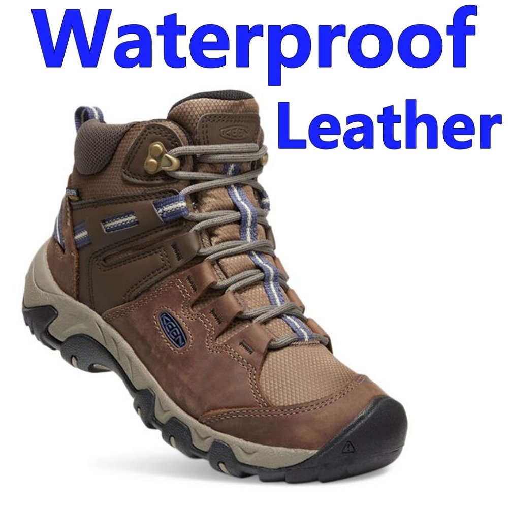 Brand New Keen Women's Steens Mid Leather Hiking Boots - Waterproof, Lightweight